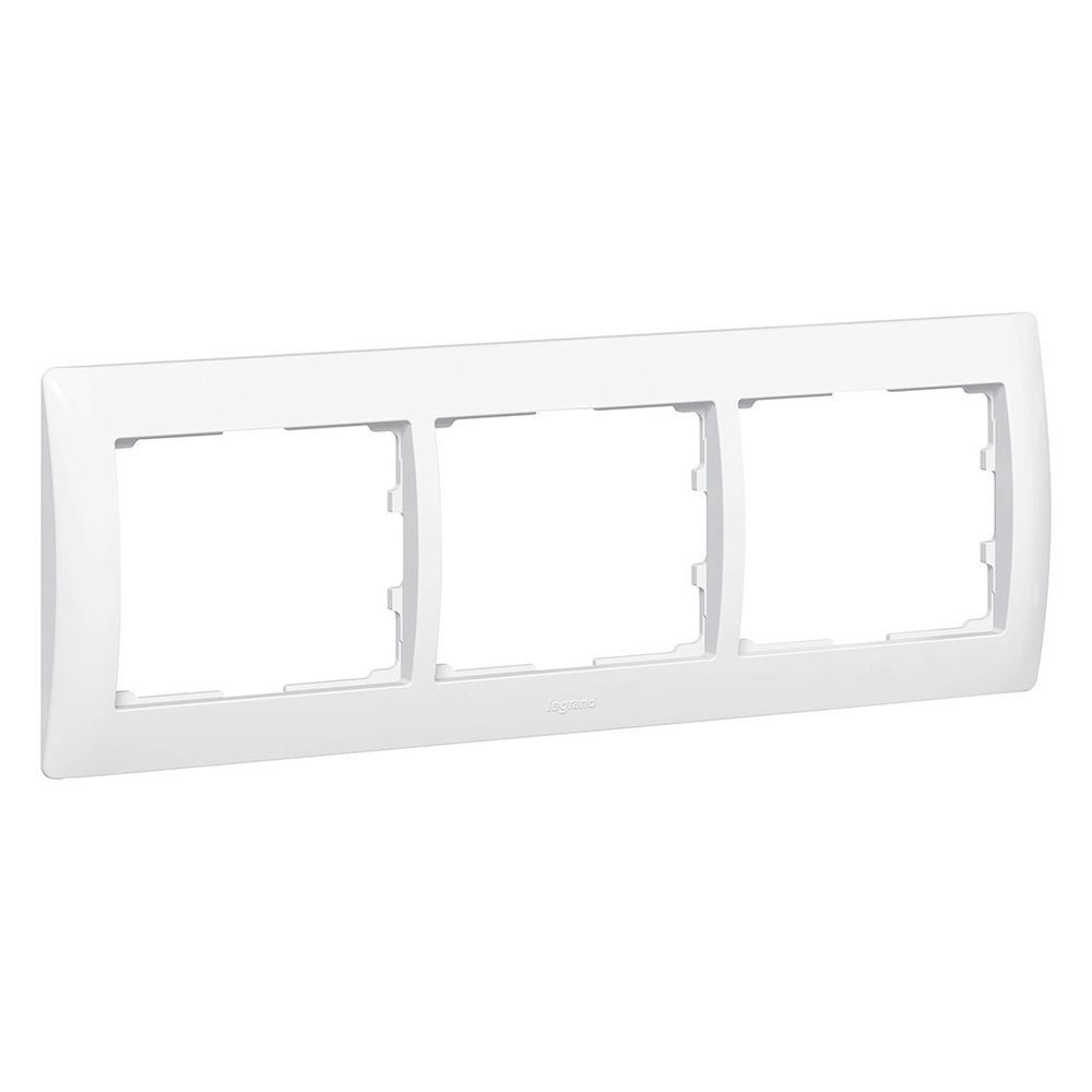 Legrand Rahmen 3-fach waagerecht Galea, 83x233x12mm, Thermoplast, Ultraweiß... LEGRAND-771003 3245067710036 (Abb. 3)