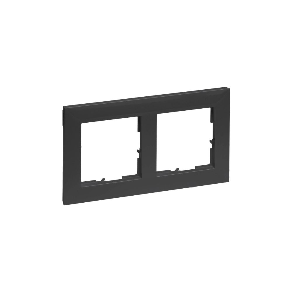 Legrand 2-fach Rahmen SEANO, 87x158x9,8mm, Kunststoff, Schwarz, 765372... LEGRAND-765372 3414972549660 (Abb. 2)