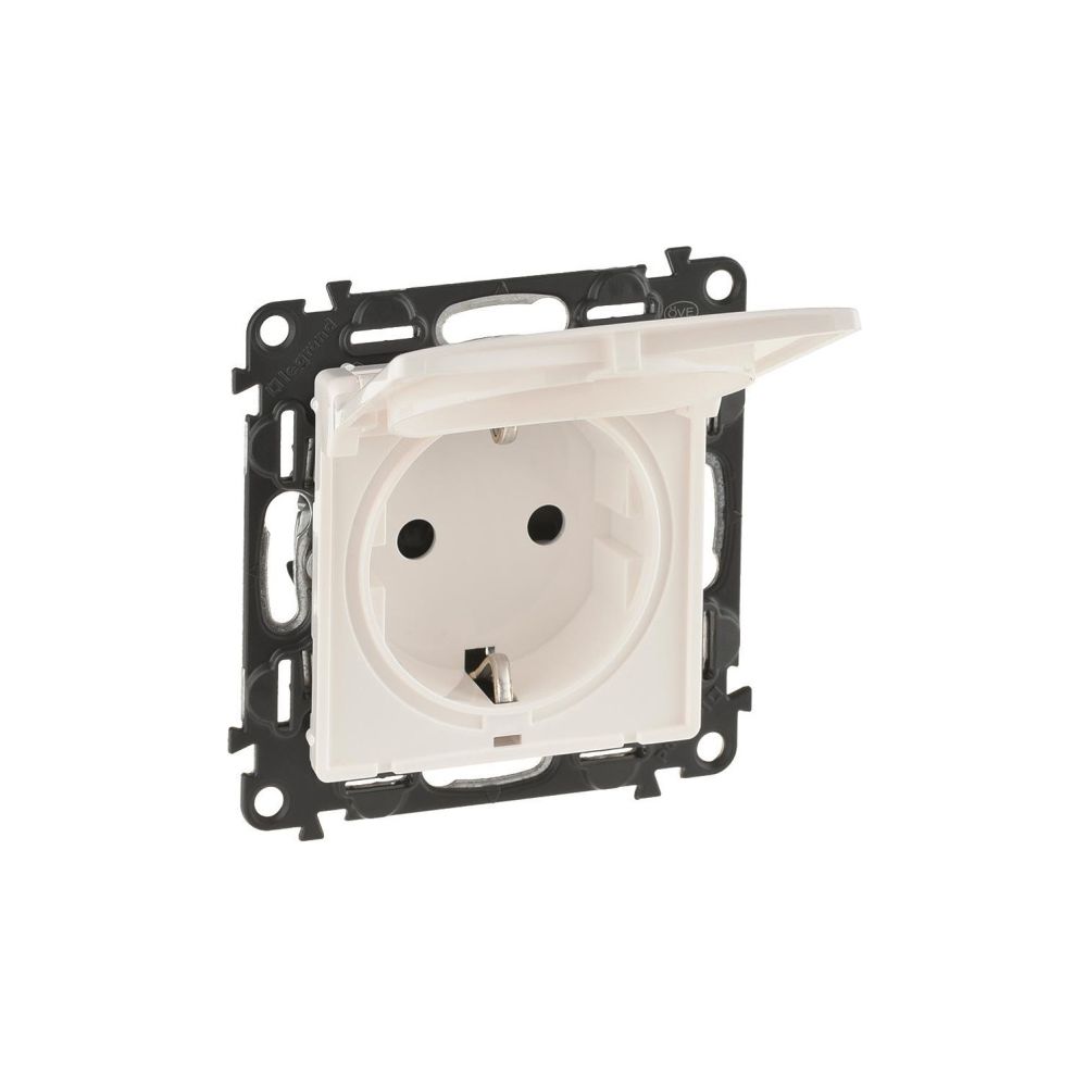 Legrand Schutzkontakt-Steckdose Valena Life mit Klappdeckel, 16A, 250V, Unterputz, Kuns... LEGRAND-753117 3414970910929 (Abb. 2)