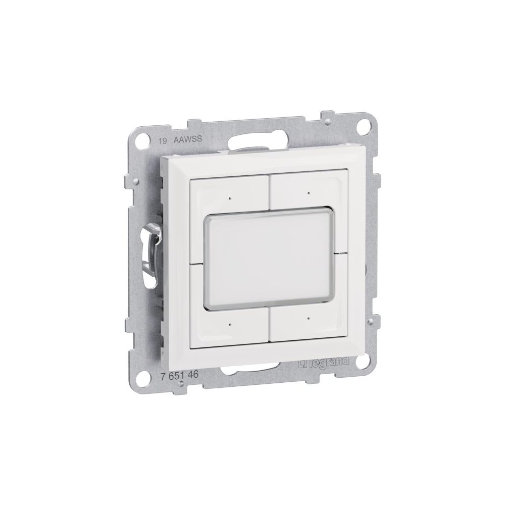 Legrand Szenentaster Seano MyHome, 4 Kanäle, Unterputz, Kunststoff, Ultraweiss, 765612... LEGRAND-765612 3414972617185 (Abb. 3)