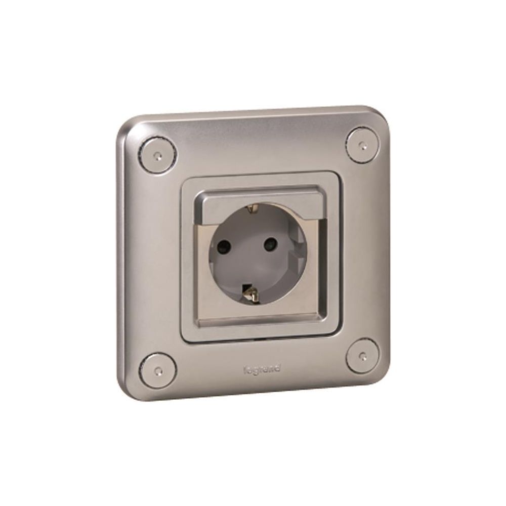 Legrand Steckdose Soliroc, 16A, 250V, Metall, Chrom, 077836... LEGRAND-077836 3245060778361 (Abb. 2)