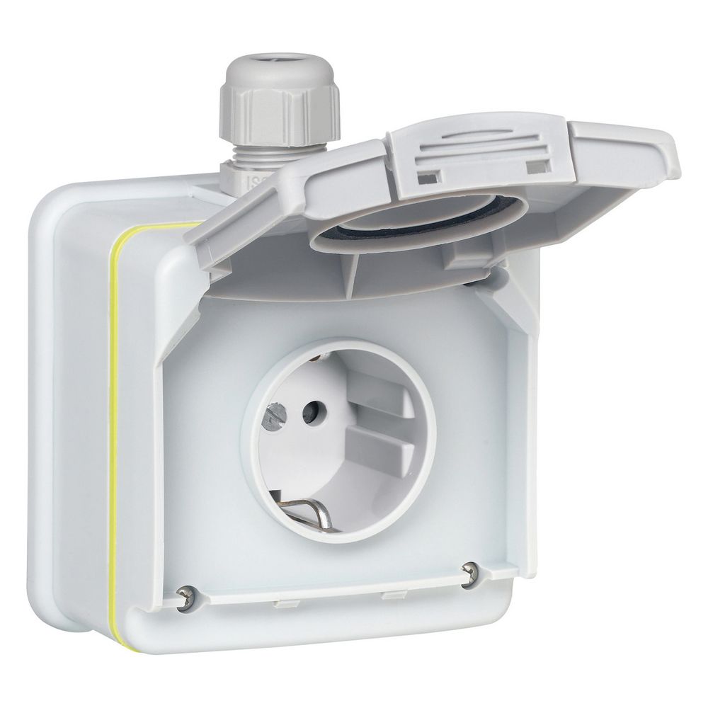 Legrand Schutzkontaktsteckdose Green Up Plexo66, 16A 230V, IP44, 180x147,5x76mm, SAT0... LEGRAND-SAT00194 4010957001940 (Abb. 3)
