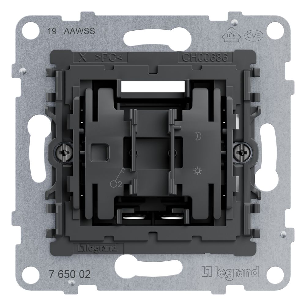 Legrand 2-poliger Schalter SEANO, 10AX, Schraubklemme, Unterputz, 72,9x72,9x40,8mm, 765... LEGRAND-765002 3414972546959 (Abb. 3)