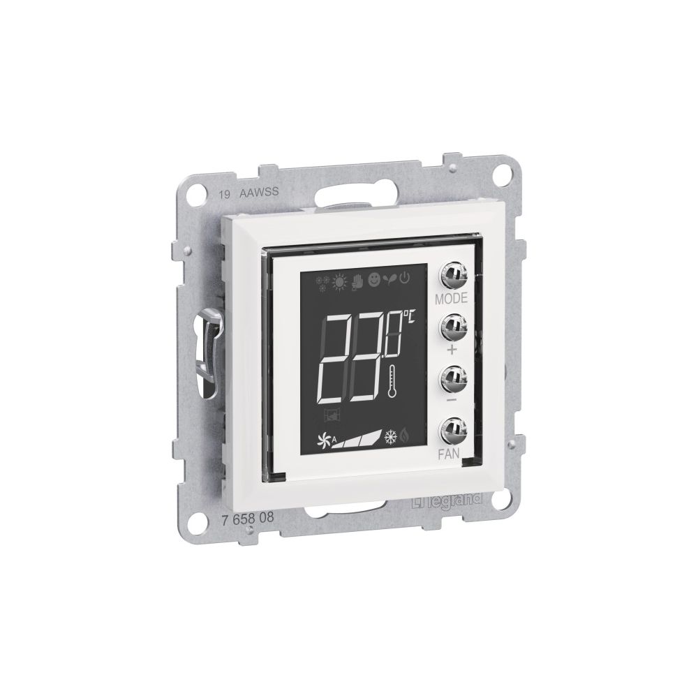 Legrand Thermostat Seano MyHome, Unterputz, 72,9x72,9x42mm, Ultraweiß, 765608... LEGRAND-765608 3414972618229 (Abb. 3)