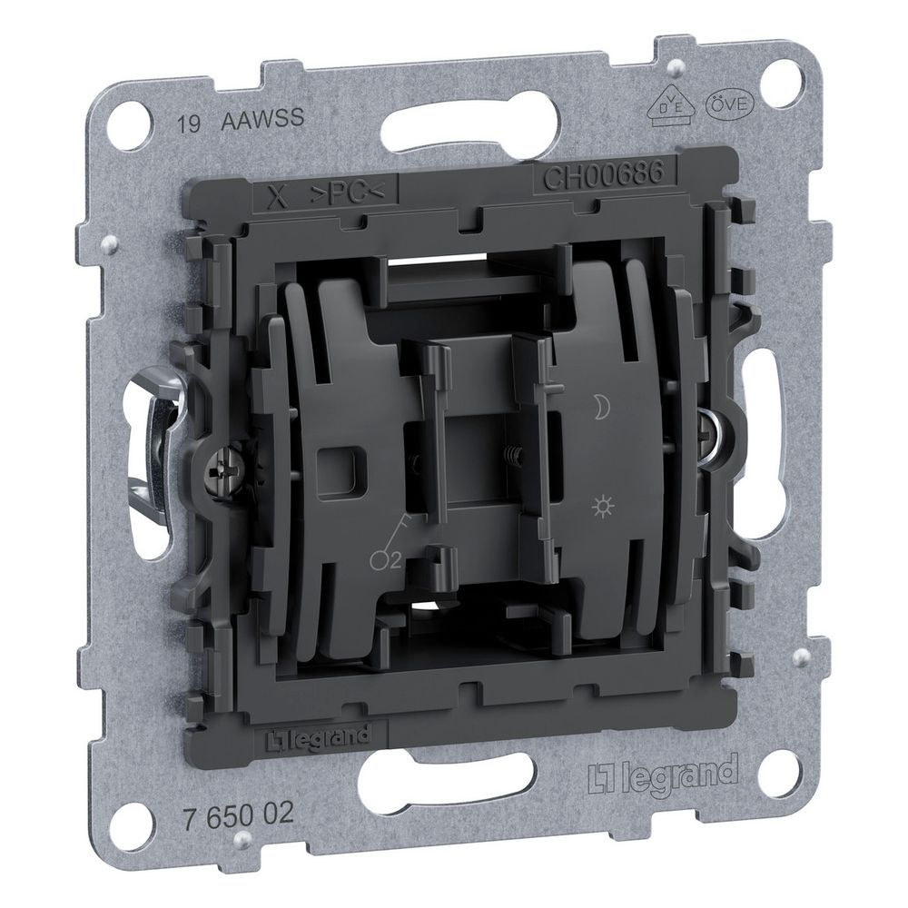 Legrand 2-poliger Schalter SEANO, 10AX, Schraubklemme, Unterputz, 72,9x72,9x40,8mm, 765... LEGRAND-765002 3414972546959 (Abb. 4)