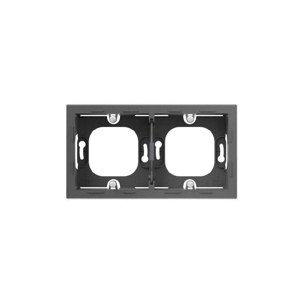 Legrand Aufputzgehäuse SEANO 2-fach, 159,5x88,5x43,3mm, IP2X, Thermoplast, Anthrazit, 7... LEGRAND-765499 3414972542388 (Abb. 4)