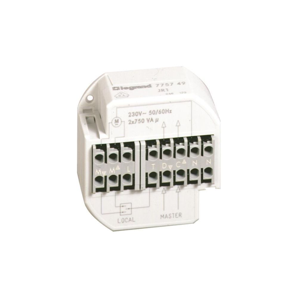 Legrand Jalousierelais-Einsatz, 230V, 1 Wechsler, 46,4x49x25,8mm, 775749... LEGRAND-775749 3245067757499 (Abb. 3)