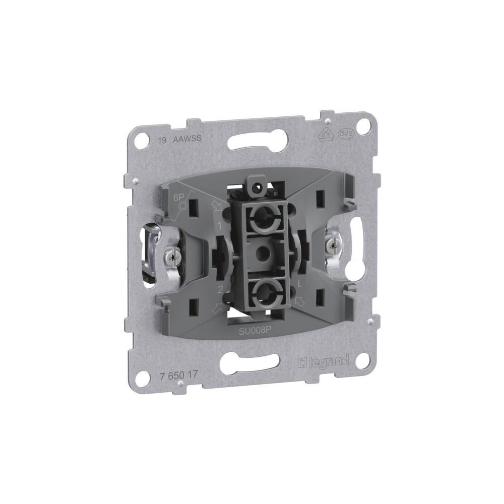 Legrand Taster-Einsatz SEANO mit Wechselkontakt, 10A, 250V, Unterputz, Kunststoff, 7650... LEGRAND-765017 3414972550253 (Abb. 3)