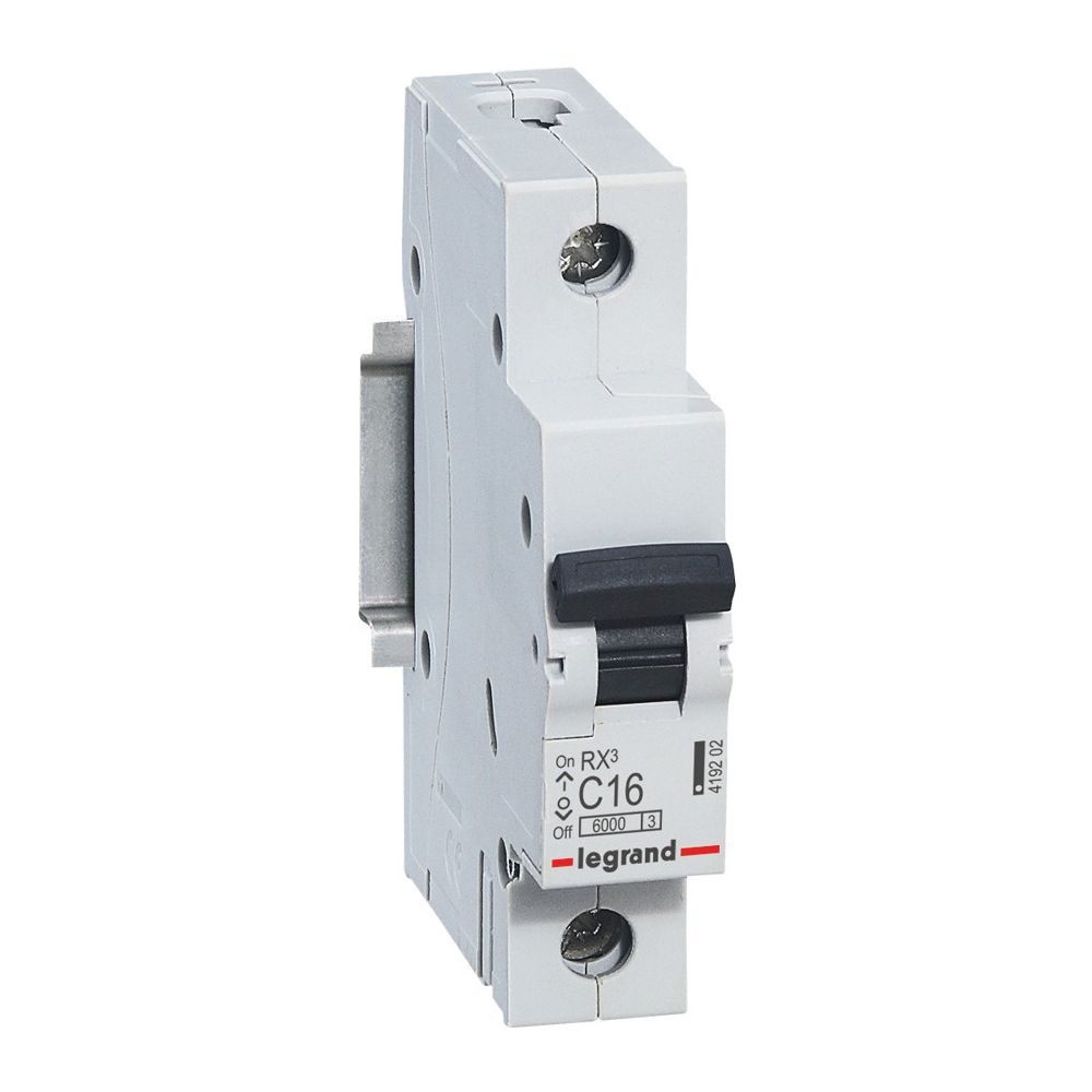 Legrand Leitungsschutzschalter RX3 419202, 16A, 1-polig, 6kA, 1TE, Grau... LEGRAND-419202 3414970367525 (Abb. 3)