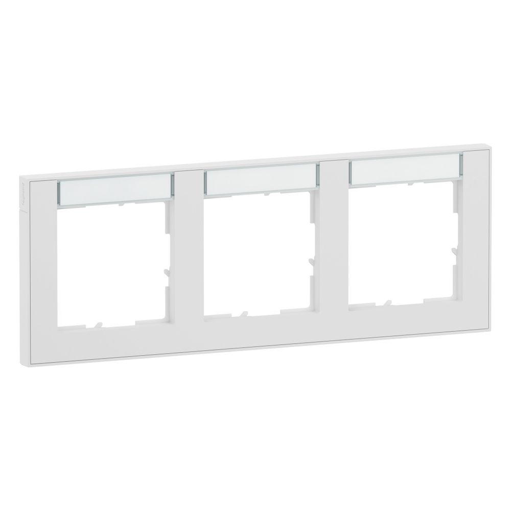 Legrand SEANO+ 3-fach Rahmen horizontal, 87x229x9,8mm, Thermoplast, Ultraweiß... LEGRAND-765893 3414972547604 (Abb. 3)