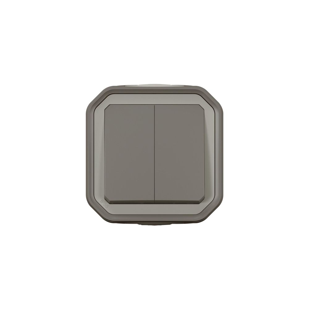 Legrand Doppelwechselschalter Plexo New 069775L, 10A, 250V, IP55, IK08, Thermoplast, A... LEGRAND-069775L 3414972110266 (Abb. 2)