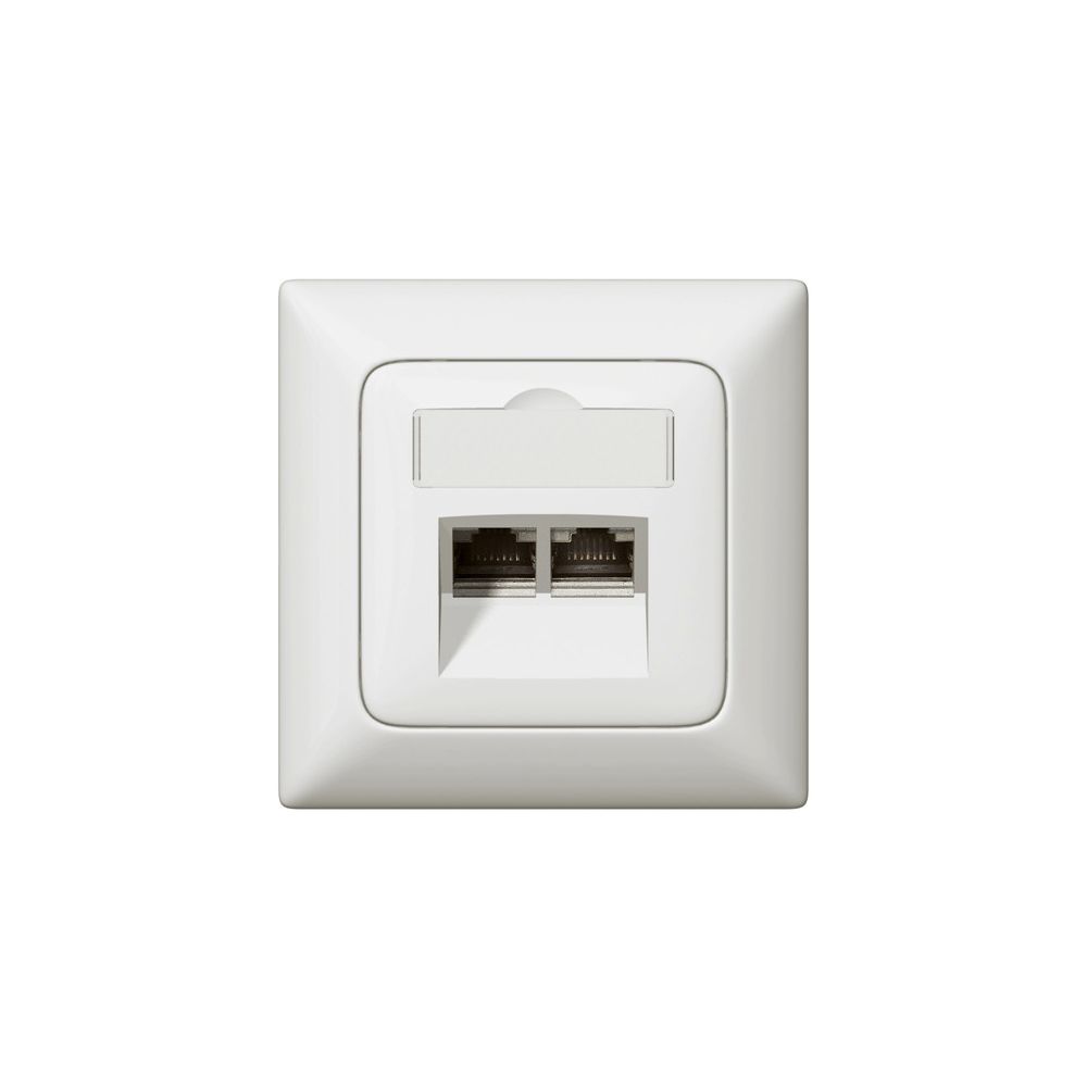 Legrand Abdeckung RJ45 Creo, mit Beschriftungsfeld, 56x56x13,2mm, Thermoplast, Ultrawei... LEGRAND-776758 3245067767580 (Abb. 3)