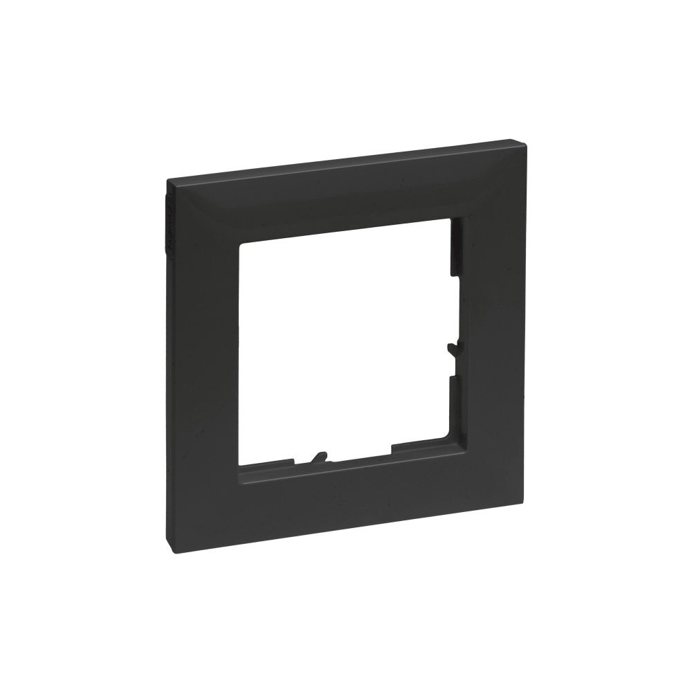 Legrand 1-fach Rahmen SEANO, 87x87x9,8mm, Kunststoff, Schwarz, 765371... LEGRAND-765371 3414972549516 (Abb. 2)