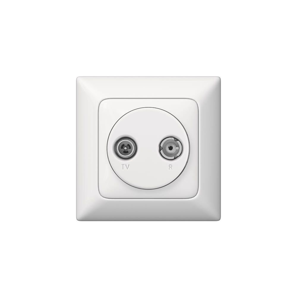 Legrand Abdeckung Antennen-Steckdose Creo, 2-Loch, Unterputz, Kunststoff, Ultraweiß, 77... LEGRAND-776772 3245067767726 (Abb. 2)