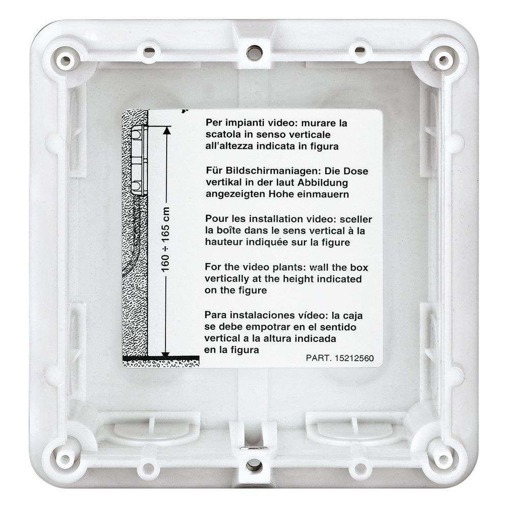 Legrand BTicino Unterputz-Kasten SFERA 1M, 123x117,5x45mm, Kunststoff, 350010... LEGRAND-350010 8005543446102 (Abb. 2)