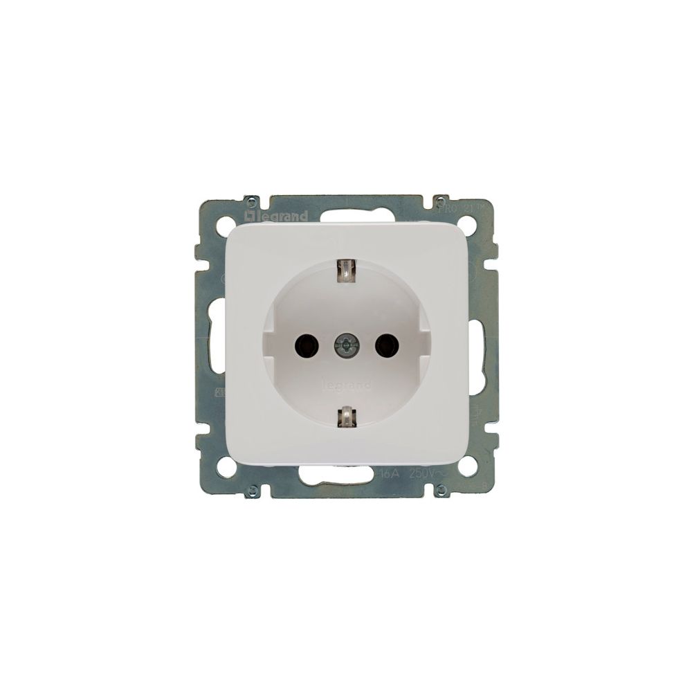 Legrand SL Schutzkontaktsteckdose Creo, Unterputz, 16A, 250V, IP20, Kunststoff, Ultrawe... LEGRAND-776220 3245067762202 (Abb. 2)