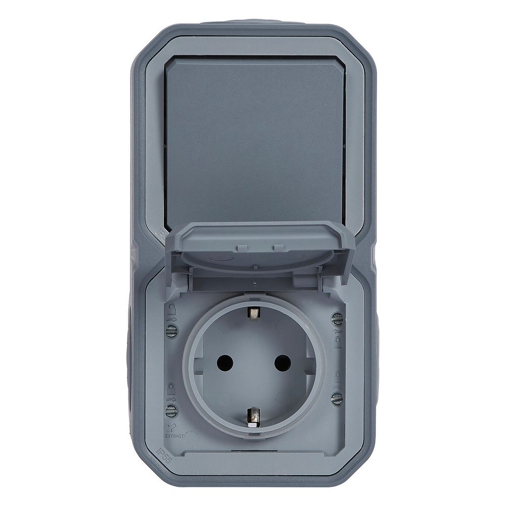 Legrand Feuchtraum-Kombination Plexo New 069746L, IP44, 16A, Thermoplast, Grau... LEGRAND-069746L 3414971882324 (Abb. 5)