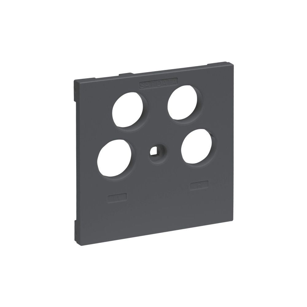 Legrand SEANO Abdeckung TV-R-SAT-SAT, Zentralplatte, Unterputz, Kunststoff, Anthrazit, ... LEGRAND-765457 3414972545136 (Abb. 2)