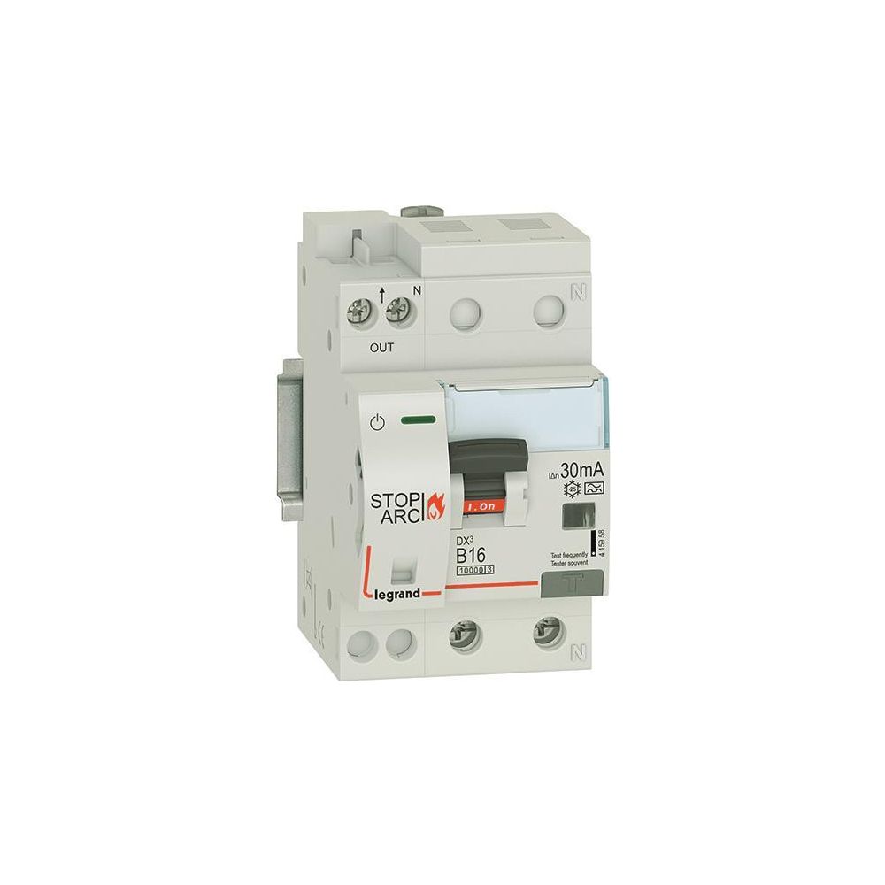 Legrand Brandschutzschalter DX3 STOP ARC, B16A, 1P+NR, 10kA, 30mA, Typ A, 3TE, Grau, 41... LEGRAND-415958 3414971169548 (Abb. 2)