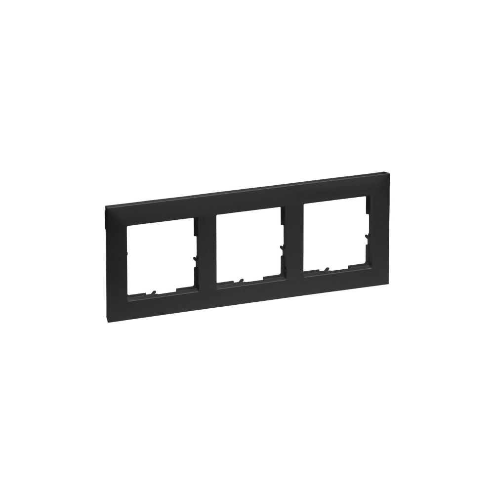 Legrand 3-fach Rahmen SEANO, 87x229x9,8mm, Kunststoff, Schwarz, 765373... LEGRAND-765373 3414972549813 (Abb. 2)