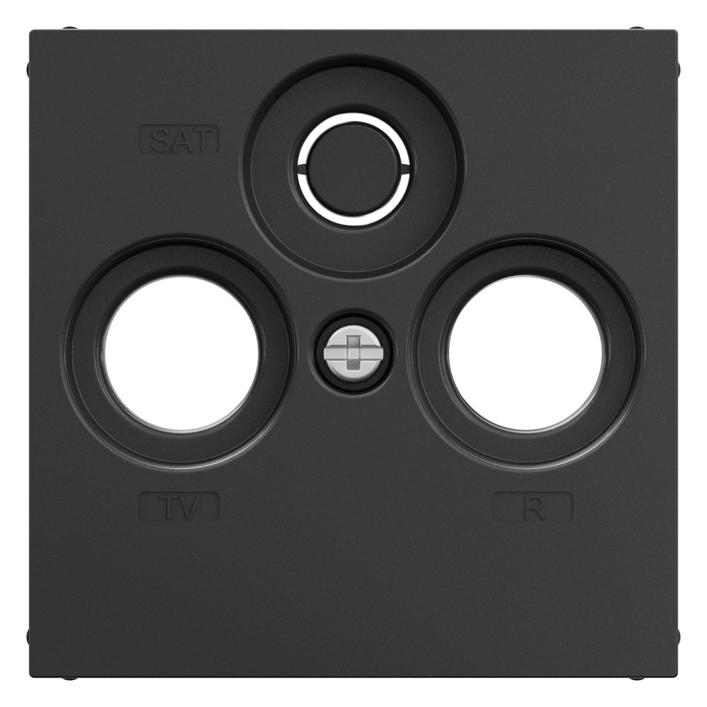 Legrand SEANO Abdeckung TV-R-SAT, Zentralplatte, Unterputz, Kunststoff, Anthrazit, 56,7... LEGRAND-765456 3414972545013 (Abb. 2)