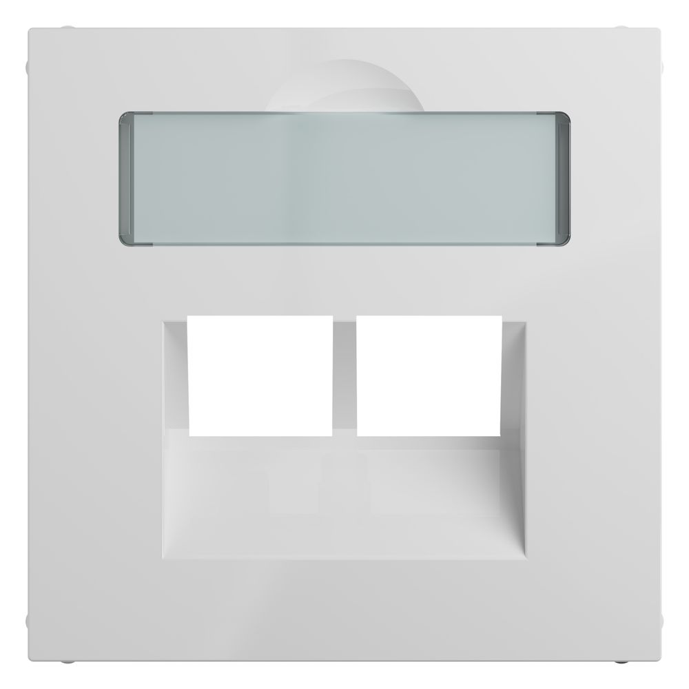 Legrand Abdeckung SEANO, 2x RJ45, mit Beschriftungsfeld, Unterputz, Kunststoff, Ultrawe... LEGRAND-765159 3414972544740 (Abb. 2)