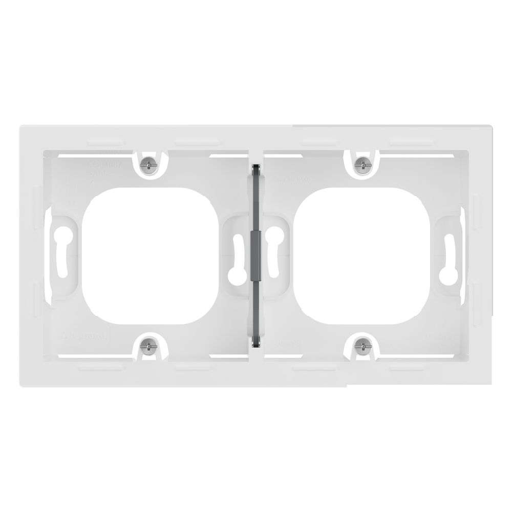 Legrand Aufputzgehäuse SEANO 2-fach, 88,5x159,5x43,3mm, Thermoplast, Ultraweiß, 765199... LEGRAND-765199 3414972542357 (Abb. 2)