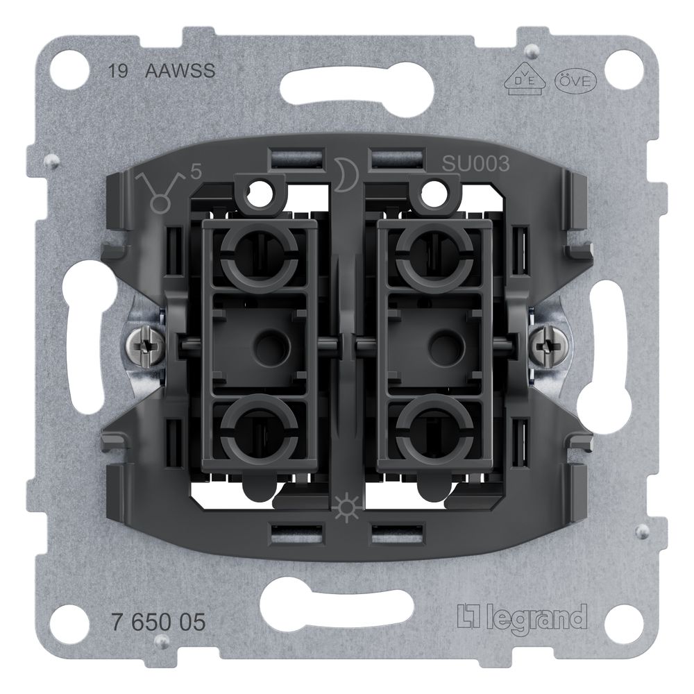 Legrand Serienschalter SEANO, 10AX, Steckklemme, Unterputz, 765005... LEGRAND-765005 3414972547000 (Abb. 2)