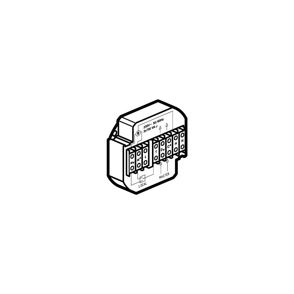 Legrand Jalousierelais-Einsatz, 230V, 1 Wechsler, 46,4x49x25,8mm, 775749... LEGRAND-775749 3245067757499 (Abb. 2)