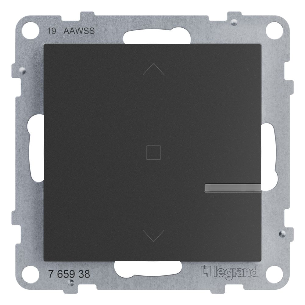 Legrand Rollladenschalter Seano with Netatmo, 500W, Unterputz, Anthrazit, 765938... LEGRAND-765938 3414972637947 (Abb. 2)