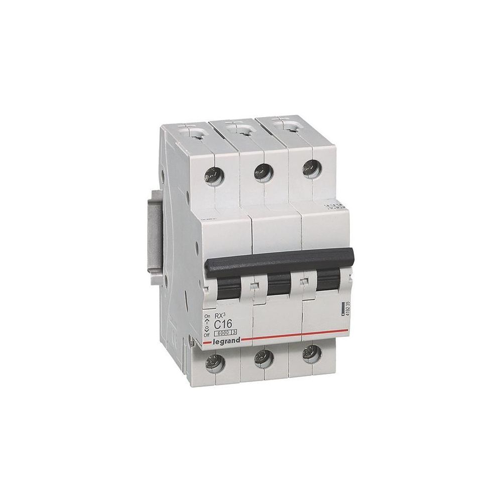 Legrand Leitungsschutzschalter RX3 C 16A, 3-polig, 6kA, 400V, 3TE, Schraubklemme, Grau,... LEGRAND-419235 3414970368096 (Abb. 2)