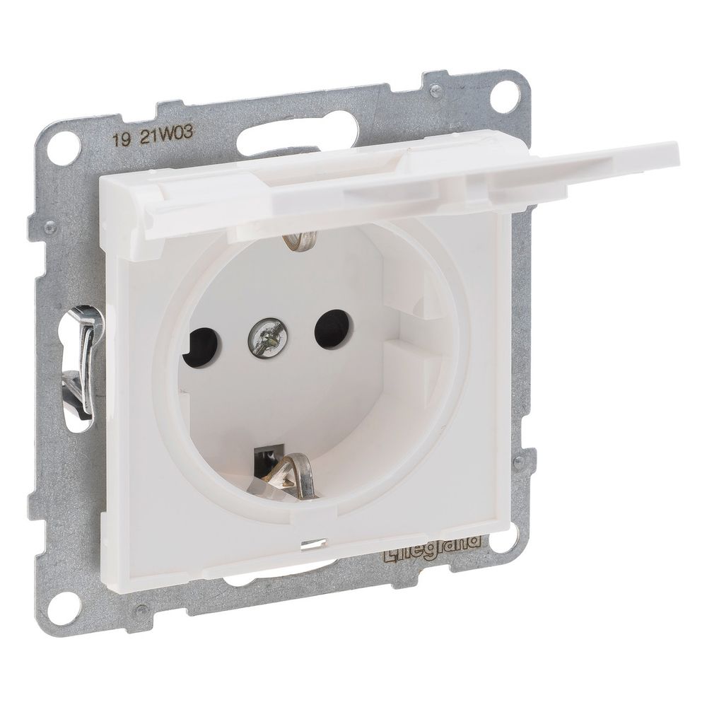 Legrand Schutzkontakt-Steckdose SEANO, 16 A, 250 V, Unterputz, mit Klappdeckel, Kunstst... LEGRAND-765123 3414972550338 (Abb. 3)