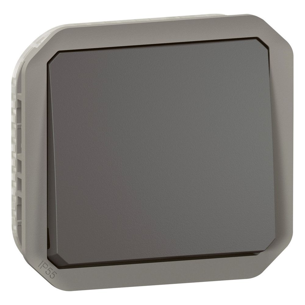 Legrand Wechselschalter Plexo New, 10AX, IP55, IK08, Steckklemme, Kunststoff, Anthrazi... LEGRAND-069801L 3414971882942 (Abb. 2)