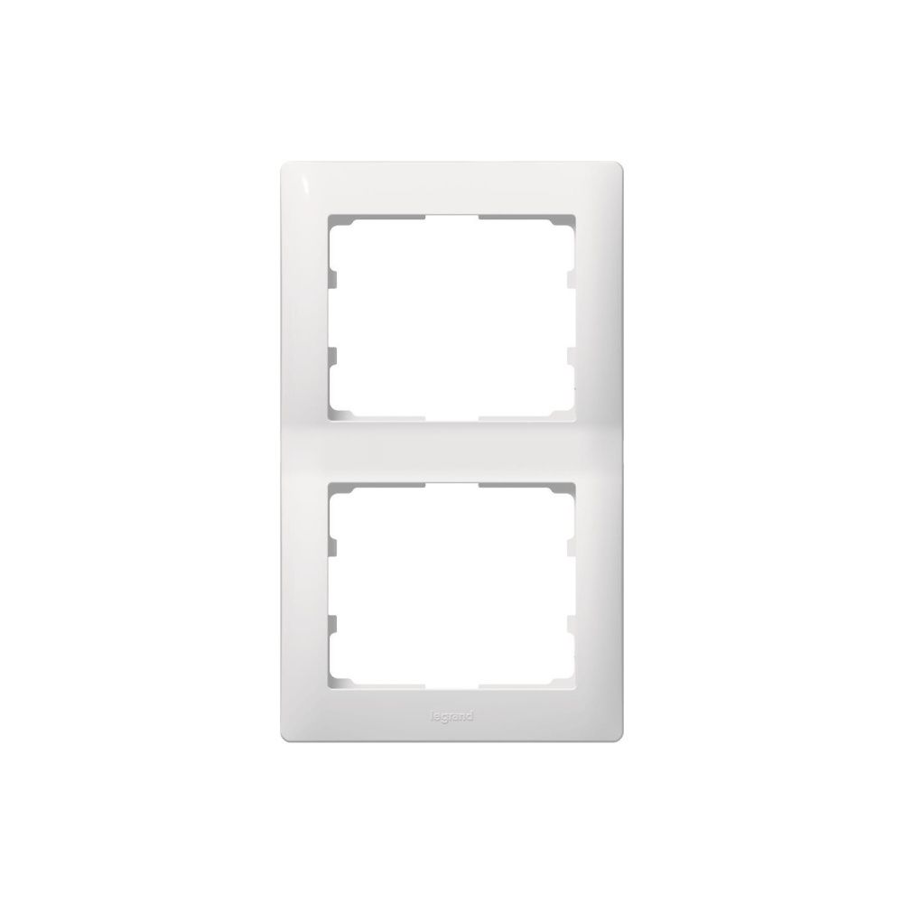 Legrand Rahmen 2-fach senkrecht Galea Ultraweiß, 91x154x12mm, Kunststoff, Weiß, 771006... LEGRAND-771006 3245067710067 (Abb. 2)