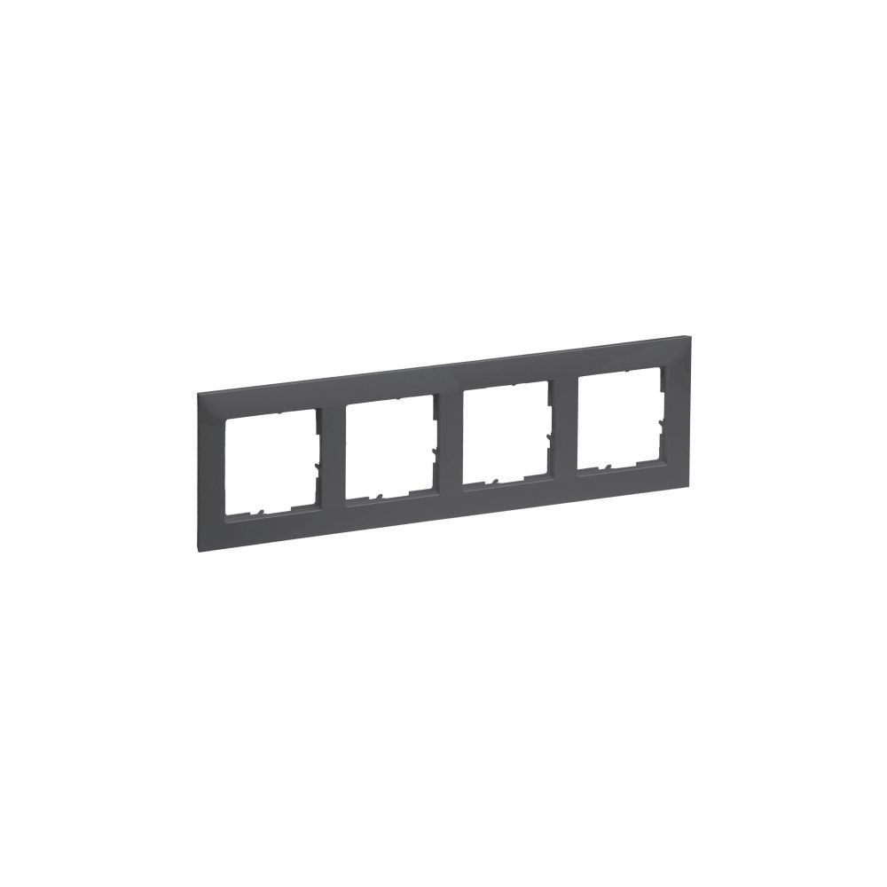 Legrand 4-fach Rahmen SEANO, 87x301mm, Kunststoff, Anthrazit lackiert, 765474... LEGRAND-765474 3414972549905 (Abb. 2)