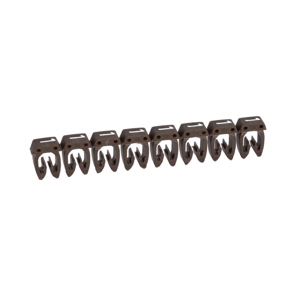 Legrand Kennzeichnungssystem CAB 3 Ziffer 1, 0,5-1,5mm2, 5x3mm, Kunststoff, Braun... LEGRAND-038211 3245060382117 (Abb. 3)