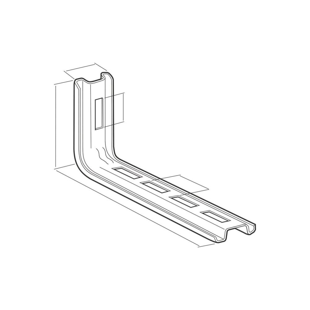 Legrand Cablofil Wandkonsole CS300, 700N, 100x51x345mm, Stahl, sendzimirverzinkt, CM0... LEGRAND-CM002720 3599070027200 (Abb. 3)
