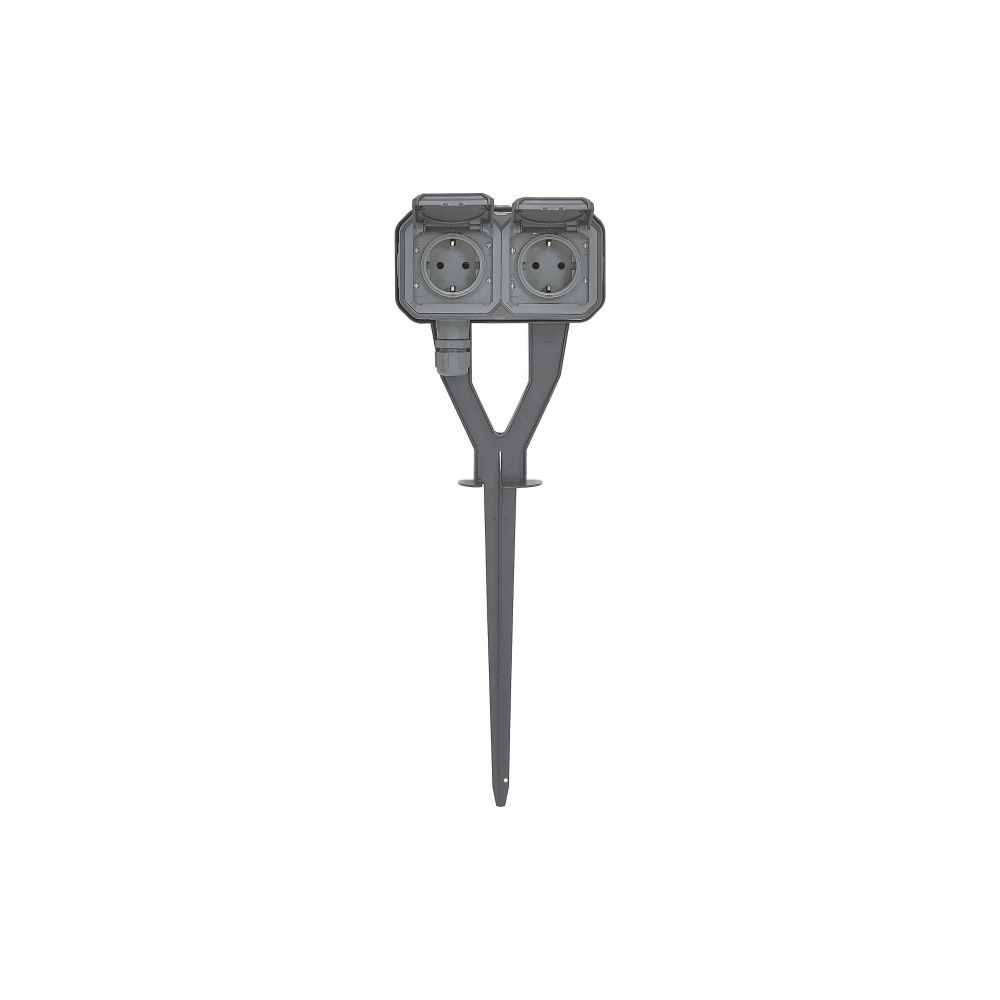 Legrand Gartenpfahl-Steckdose Plexo New, 2fach, IP44, IK08, anthrazit, 069759L... LEGRAND-069759L 3414972567749 (Abb. 2)