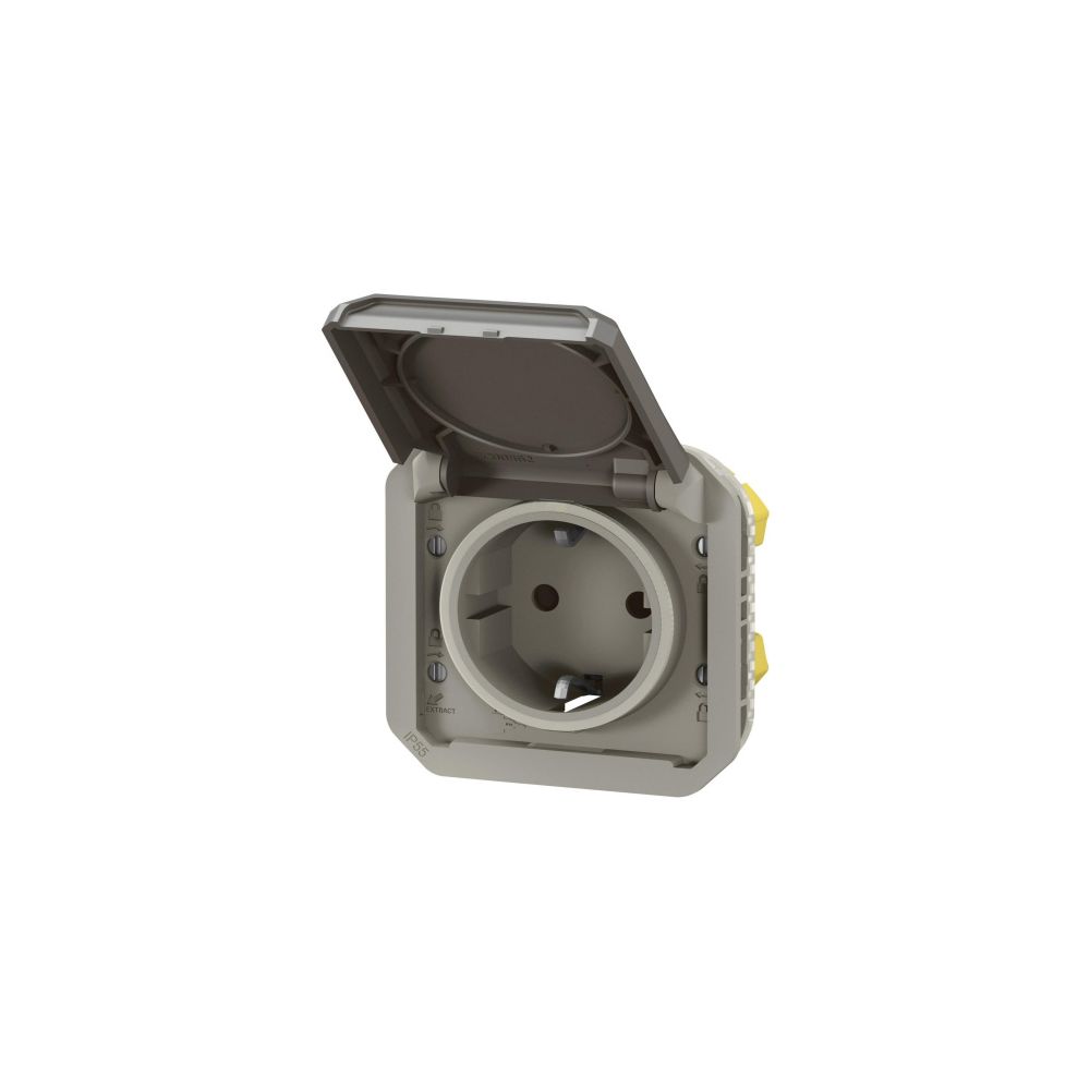 Legrand Schutzkontakt-Steckdose Plexo New, IP44, IK 08, Anthrazit, 069871L... LEGRAND-069871L 3414971884175 (Abb. 3)