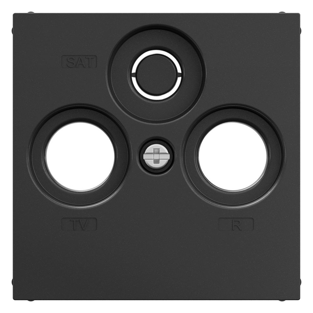 Legrand SEANO Abdeckung TV-R-SAT, Zentralplatte, Unterputz, Kunststoff, Anthrazit, 56,7... LEGRAND-765456 3414972545013 (Abb. 6)