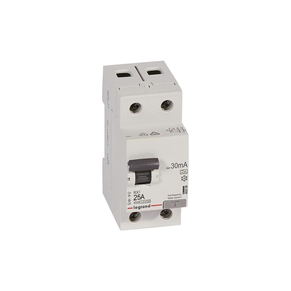 Legrand Fehlerstromschutzschalter RX3, 25A, 2-polig, 30mA, Typ A, 230V, 2TE, Grau... LEGRAND-402036 3245064020367 (Abb. 2)