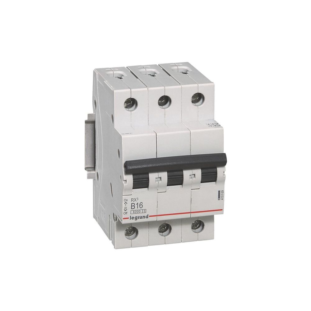 Legrand Leitungsschutzschalter RX3 B 16A, 3-polig, 6kA, 400V, 3TE, Grau... LEGRAND-419169 3414970367297 (Abb. 2)