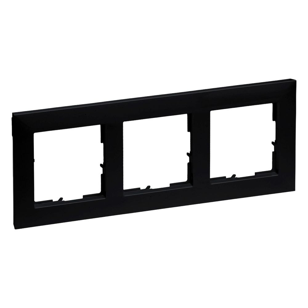 Legrand 3-fach Rahmen SEANO, 87x229x9,8mm, Kunststoff, Schwarz, 765373... LEGRAND-765373 3414972549813 (Abb. 3)