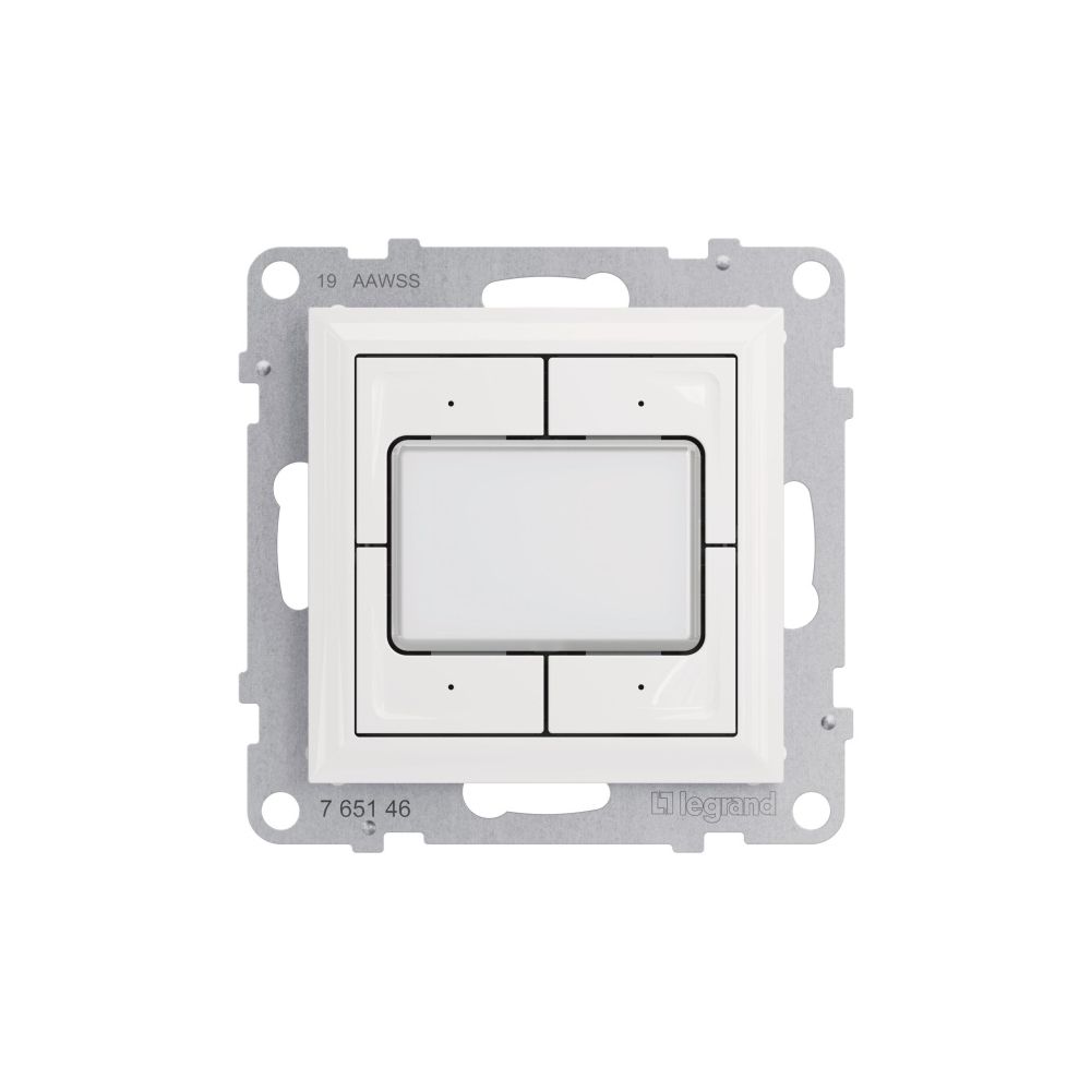 Legrand Szenentaster Seano MyHome, 4 Kanäle, Unterputz, Kunststoff, Ultraweiss, 765612... LEGRAND-765612 3414972617185 (Abb. 4)