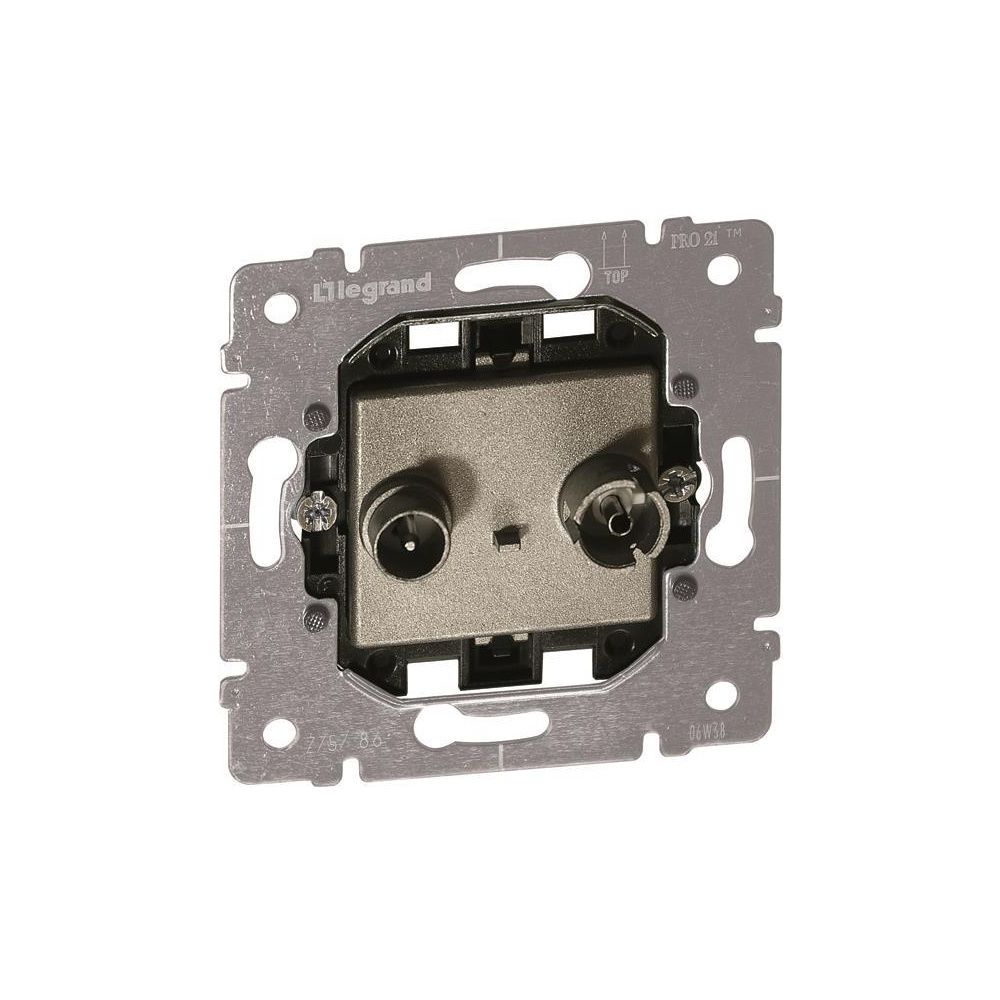 Legrand TV-Radio-Stichdose Pro 21, 1,5 dB, 71x71x46mm, 775786... LEGRAND-775786 3245067757864 (Abb. 2)