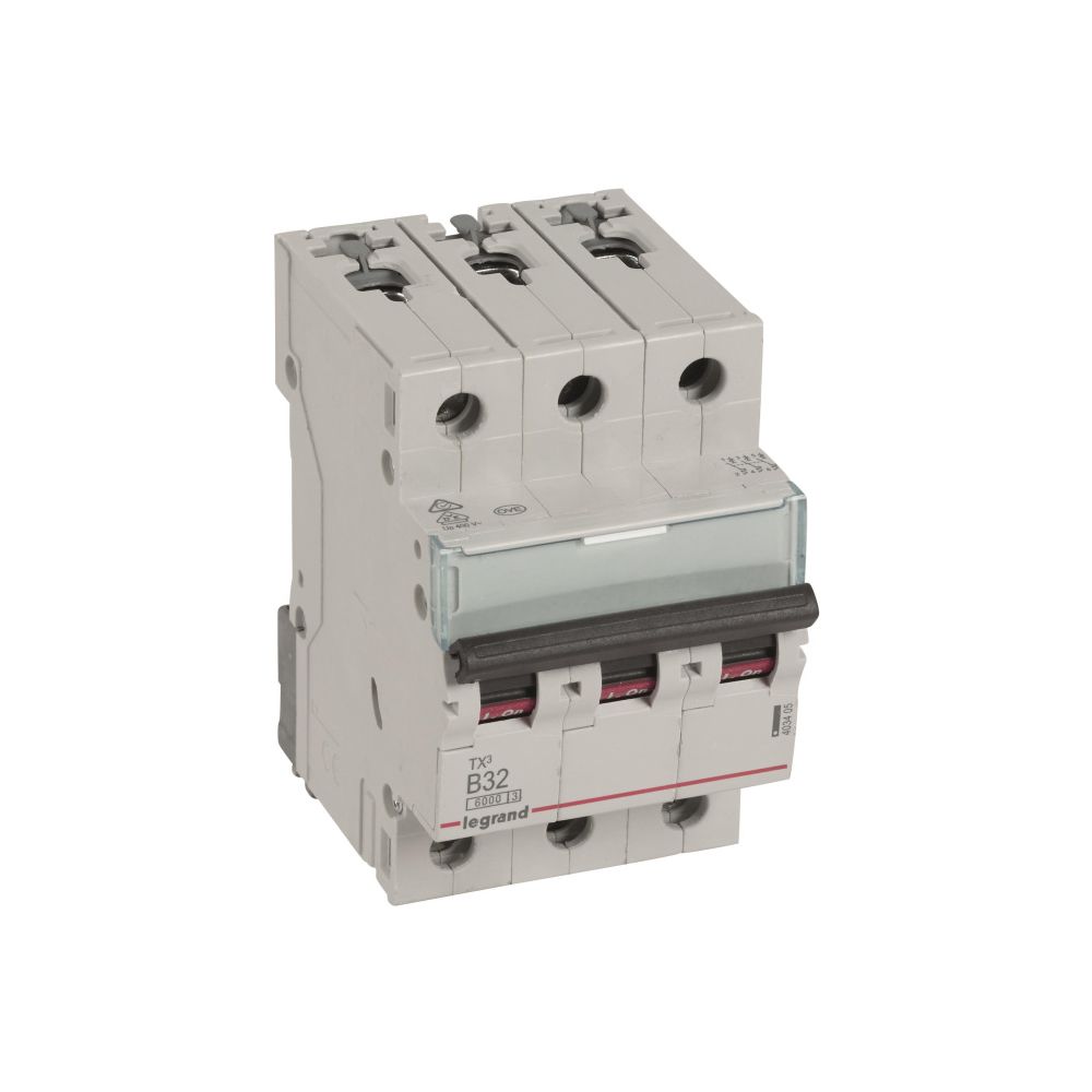 Legrand Leitungsschutzschalter TX3 B32A, 3-polig, 6kA, 400V, 3TE, Grau, 403405... LEGRAND-403405 3414970387608 (Abb. 2)