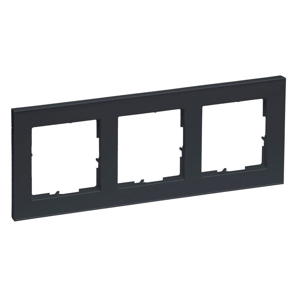 Legrand 3-fach Rahmen SEANO+, 86x228x10mm, Kunststoff, Anthrazit lackiert, 765483... LEGRAND-765483 3414972548793 (Abb. 3)