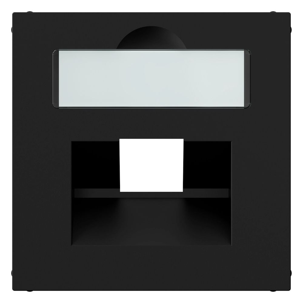 Legrand SEANO Abdeckung 1x RJ45, mit Beschriftungsfeld, Unterputz, Kunststoff, Schwarz ... LEGRAND-765358 3414972544924 (Abb. 6)