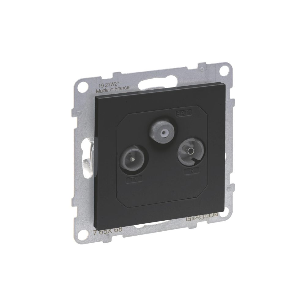 Legrand Durchgangsdose SEANO TV-RD-SAT, 14 dB, Unterputz, Kunststoff, Anthrazit... LEGRAND-765468 3414972552202 (Abb. 2)