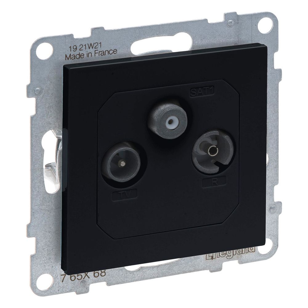 Legrand Durchgangsdose SEANO TV-RD-SAT, 14 dB, Unterputz, Kunststoff, Anthrazit... LEGRAND-765468 3414972552202 (Abb. 3)